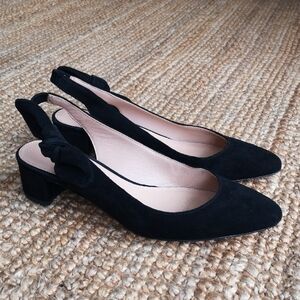 J. Crew suede slingbacks